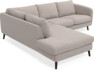 Madison - 2-sits soffa med divan vänster - Beige