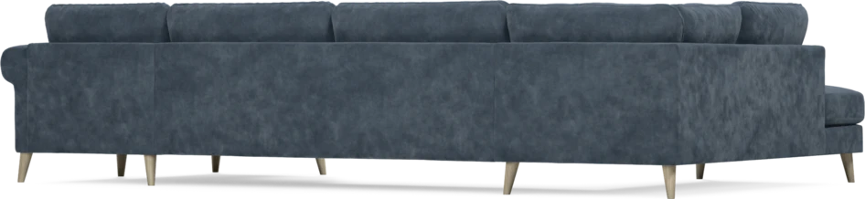 Bridge - 3-sits soffa med divan vänster och schäslong höger - Blå