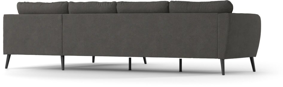 County - 3-sits soffa med divan höger - Brun