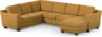 Friday - Hörnsoffa, 2+3-sits med schäslong höger - Gul