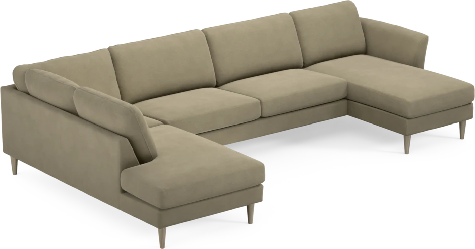 Bridge - 3-sits soffa med divan vänster och schäslong höger - Beige