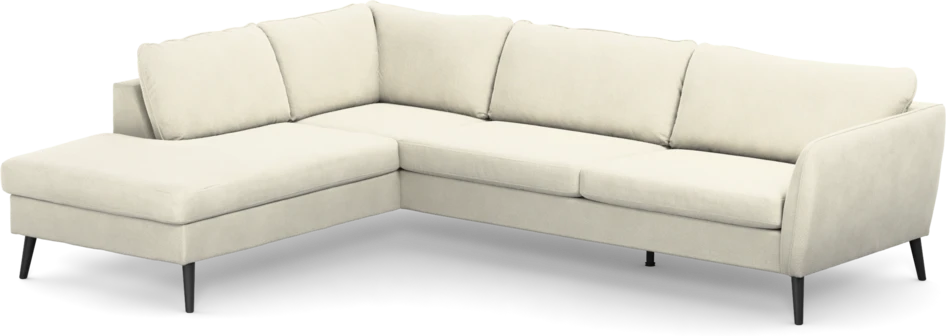 County - 2,5-sits soffa med divan vänster - Vit