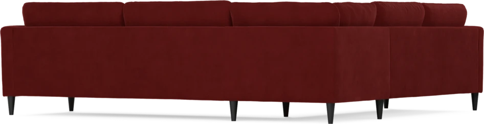 Bridge - Hörnsoffa, 2+3-sits - Röd
