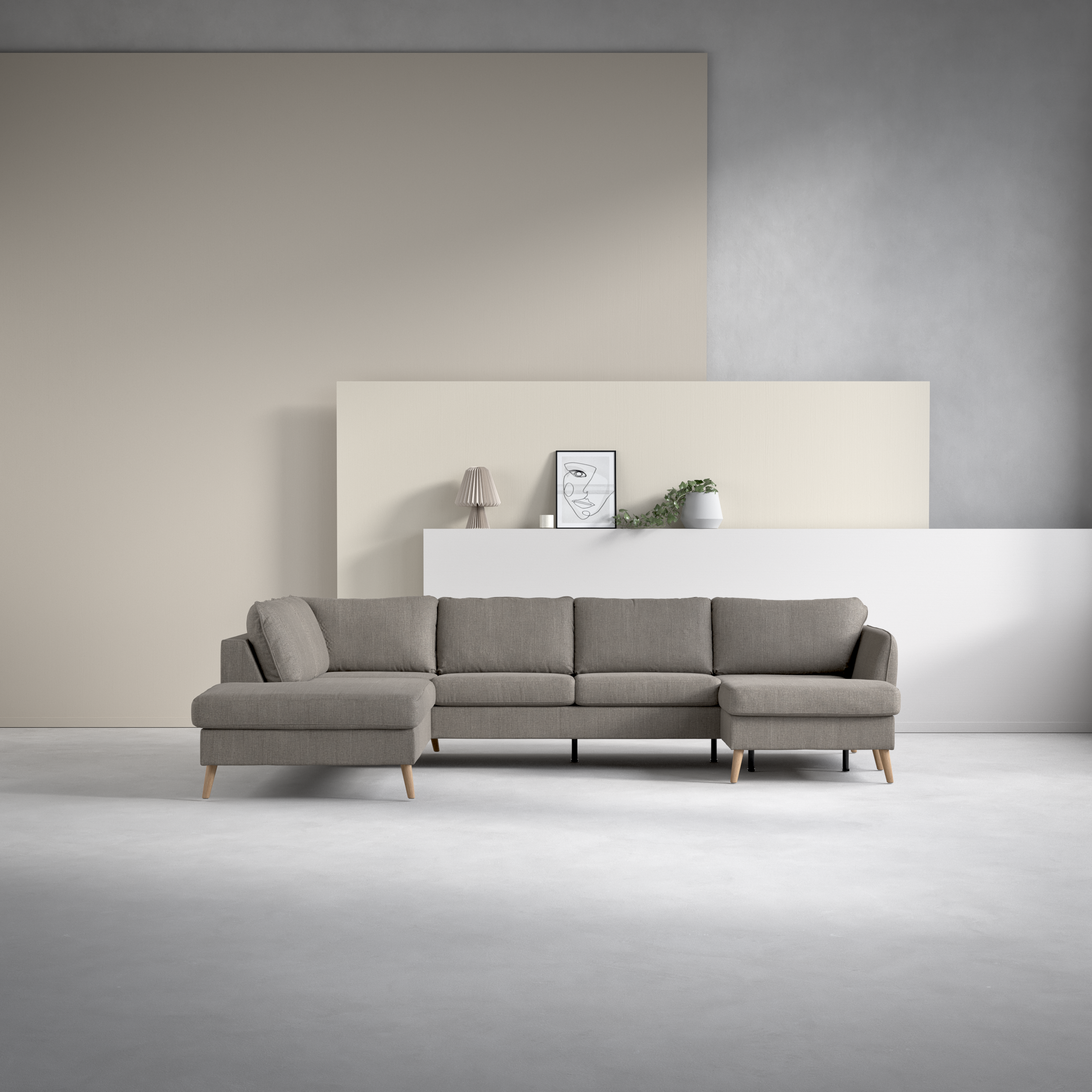 County - 3-sits soffa med divan vänster och schäslong höger - inspiration