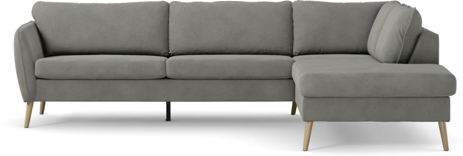 County - 2,5-sits soffa med divan höger - Grå