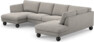Madison Lux - 2-sits soffa med schäslong vänster och divan höger - Grå
