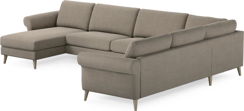 Bridge - Hörnsoffa, 3+2-sits med schäslong vänster - Beige