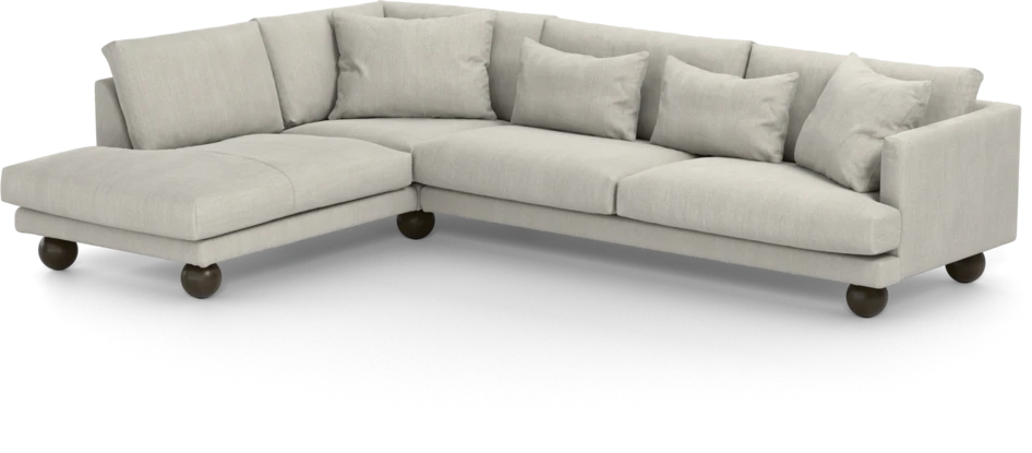 Harper - 3-sits soffa med divan vänster - Beige