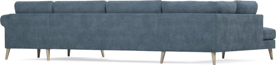 Bridge - 3-sits soffa med divan vänster och schäslong höger - Blå