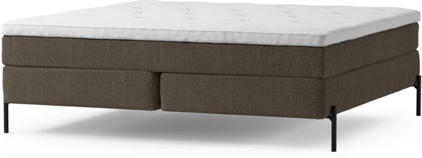 Delux Sense - Kontinentalsäng, dubbelsäng med bäddmadrass och sängben