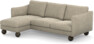 Madison Lux - 2-sits soffa med schäslong vänster - Beige