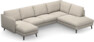 Madison Lux - 2-sits soffa med schäslong vänster och divan höger - Beige