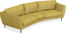 Madison - 3-sits soffa svängd, 90 cm - Gul