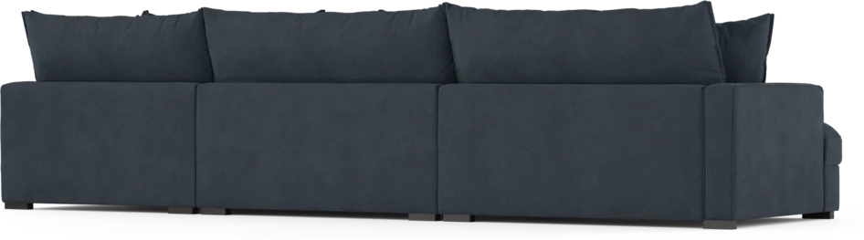 Rossi - 4-sits soffa med divan höger - Blå