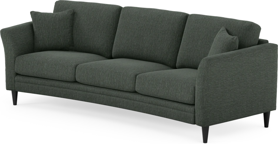Eden - 3-sits soffa svängd - Grön