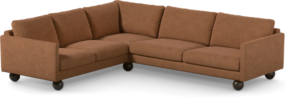 Madison Lux - Hörnsoffa 2+3-sits, hörn 1 - Orange