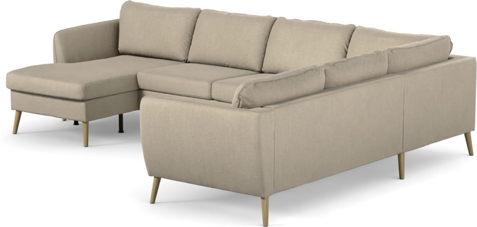 County - Hörnsoffa, 3+2-sits med schäslong vänster - Beige