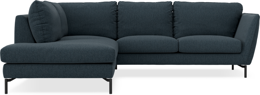 Madison - 2-sits soffa med divan vänster - Turkos