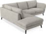 Madison - 2-sits soffa med divan vänster - Vit