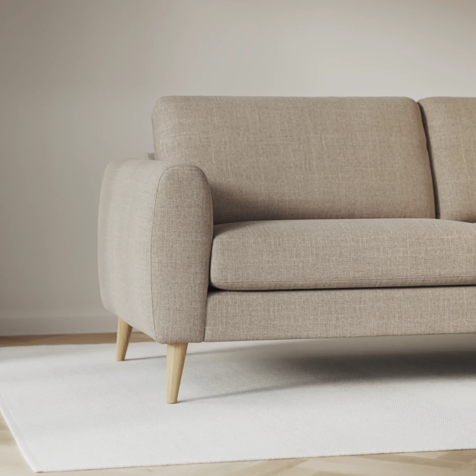 Bridge - 3-sits soffa med schäslong vänster och divan höger - Beige