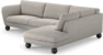 Madison Lux - 3-sits soffa med divan höger - Grå