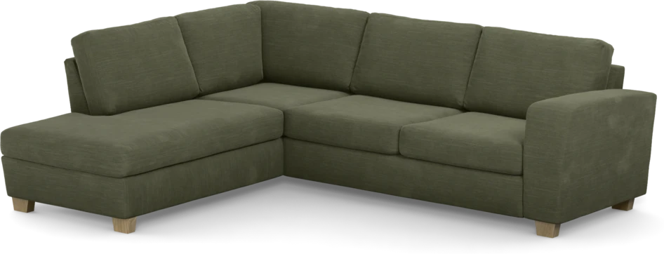 Friday - 2,5-sits soffa med divan vänster - Grön