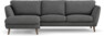 Madison Lux - 2-sits soffa med schäslong vänster - Vit