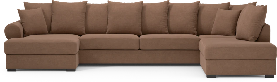 Town - 3-sits soffa med divan höger och schäslong vänster - Orange