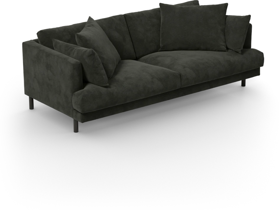 Harper - 3-sits soffa - Svart