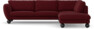Madison Lux - 3-sits soffa med divan höger - Röd