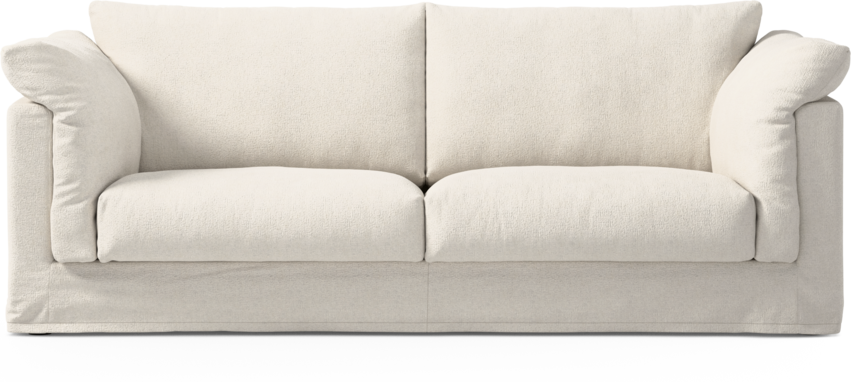 Cherrie - 2,5-sits soffa med kappa - Vit