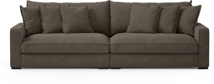 Rossi - 4-sits soffa - Brun