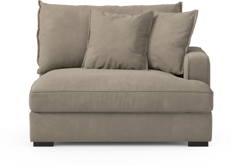Rossi - 1,5-sits med armstöd höger - Beige