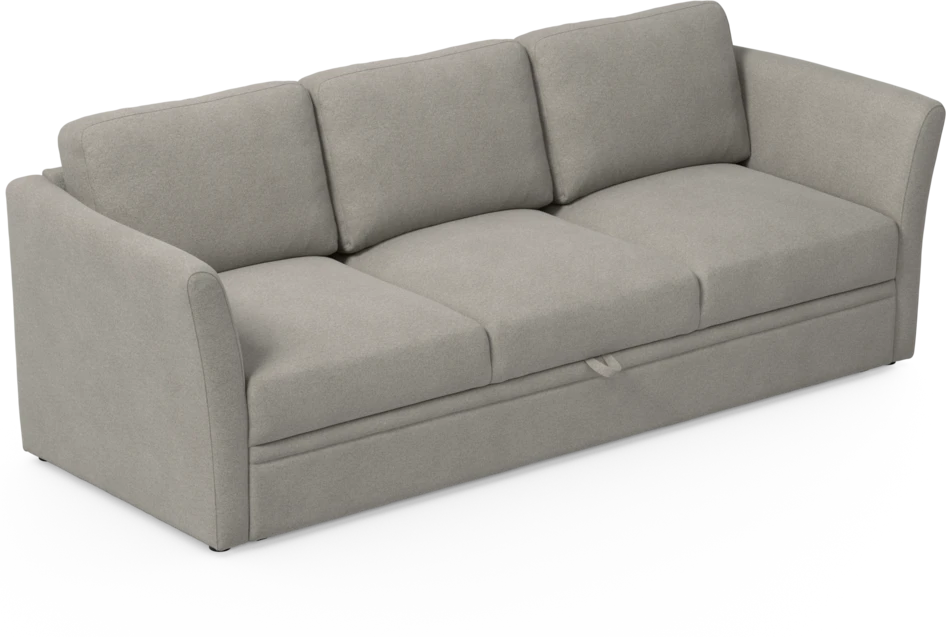 Öland - Bäddsoffa 3-sits, längsbäddad - Grå