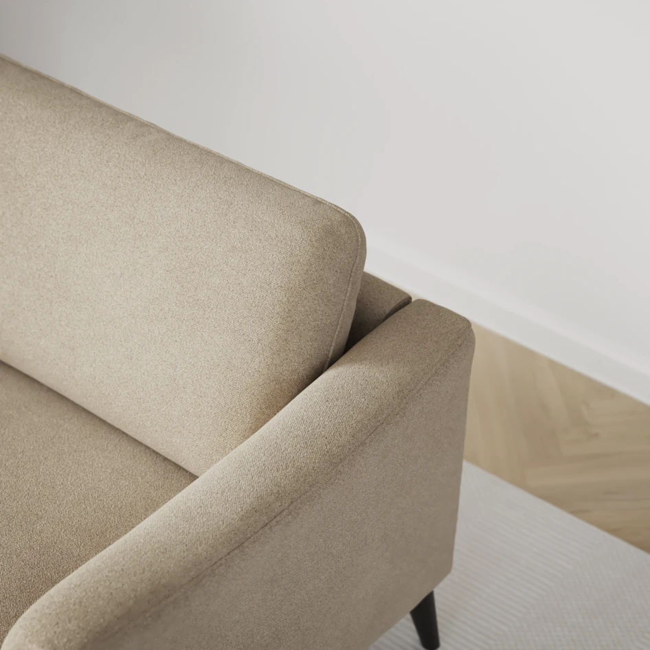 Bridge - 3-sits soffa med schäslong vänster och divan höger - Beige