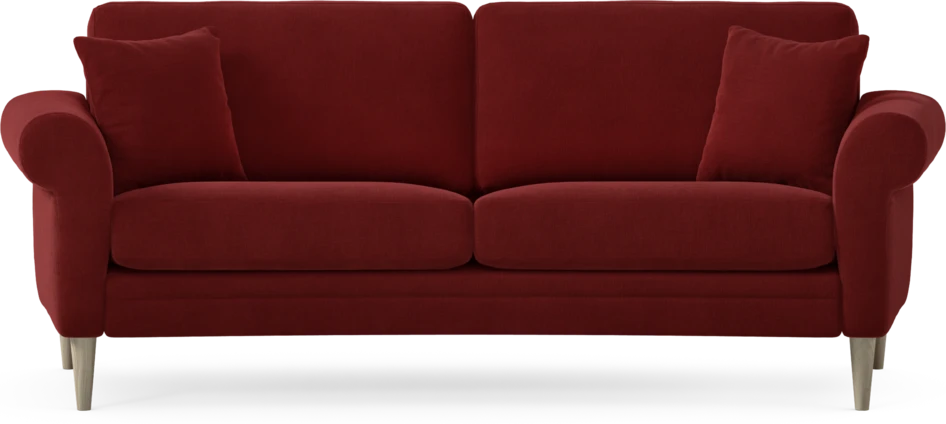 Eden - 2,5-sits soffa svängd - Röd