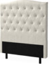 Delux Välvd - Sänggavel, 90-210 cm - Beige