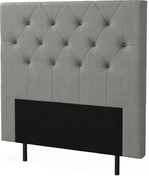 New York pikerad - Sänggavel, 90-210 cm - Grå