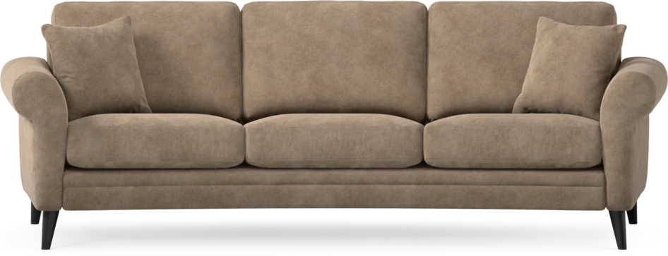 Eden - 3-sits soffa svängd - Beige