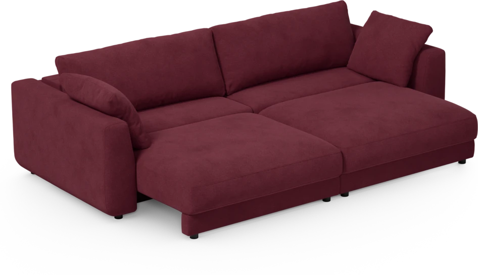 Amie - Bäddsoffa 4-sits - Röd
