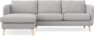 Madison Lux - 2-sits soffa med schäslong vänster - Grå