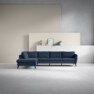 County - 3-sits soffa med divan vänster - Blå