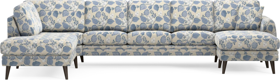 Eden - 3-sits soffa med divan vänster och schäslong höger - Flerfärgad