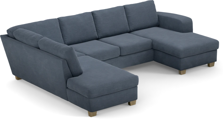 Friday - 3-sits soffa med divan vänster och schäslong höger - Blå