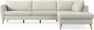 County - 2,5-sits soffa med divan höger - Vit