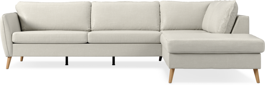 County - 2,5-sits soffa med divan höger - Vit