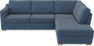 Friday - 2,5-sits soffa med divan höger - Blå
