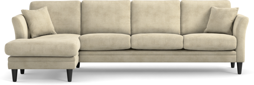 Eden - 3-sits soffa med schäslong - Beige