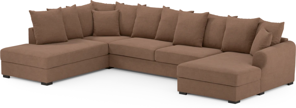 Town - 3-sits soffa med divan vänster och schäslong höger - Orange