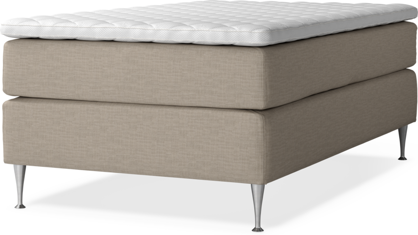 Delux Dream - Kontinentalsäng, enkelsäng med bäddmadrass - Beige